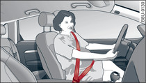 Positioning seat belts during pregnancy